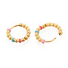 304 Stainless Steel Hoop Earrings for Women EJEW-N059-21G-2