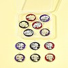 12Pcs 6 Colors Alloy Enamel Pendants FIND-FS0003-81-9