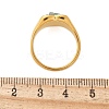 Heart Natural Aquamarine Finger Rings RJEW-D303-01G-02-3
