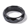 Magnetic Synthetic Hematite Finger Ring for Men Women RJEW-A047-01C-2