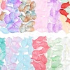 50Pcs Transparent Spray Painted Glass Beads GLAA-FS0002-06G-2
