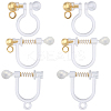 30Pcs 3 Styles 304 Stainless Steel & Plastic Clip-on Earring Findings STAS-BBC0003-36-1