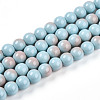 Baking Paint Glass Beads Strands DGLA-N012-10mm-06-1