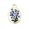 Printed Brass Pendants KK-K274-07G-16-1