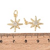 Brass Micro Pave Cubic Zirconia Pendants KK-C143-34A-G-3