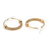 304 Stainless Steel Mesh Hoop Earrings EJEW-O096-09C-G-2