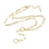 Brass Paperclip Chain Y Lariat Necklaces NJEW-H087-06G-G-4