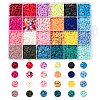 24 Colors Handmade Polymer Clay Beads CLAY-X0011-03A-1