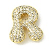 Rack Plating Brass Cubic Zirconia Pendants KK-S378-02G-R-1