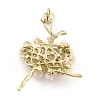 Ballerina Alloy Brooch with Resin Pearl LS-JEWB-O009-20-2
