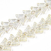 Electroplate Glass Beads Strands EGLA-N012-04G-1