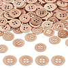 Flat Round Wood Buttons DIY-LP0001-14A-1