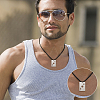 18Pcs 3 Colors 201 Stainless Steel Pendant STAS-UN0045-15-5