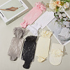 8 Pairs 6 Colors Nylon Women's Socks AJEW-CN0004-36-3