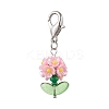 Resin & Glass Beaded Pendant Decorations HJEW-MZ00169-05-2