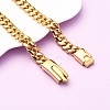 12MM 304 Stainless Steel Cuban Link Chain Necklaces NJEW-C099-03G-1