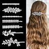 2 Sets 2 Styles Iron Crystal Rhinestone Hair Bobby Pins OHAR-ME0001-05-1