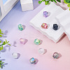 10Pcs Transparent Resin UV Reactive Beads RESI-TADJ0001-11-4