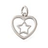 Heart Rack Plating Brass Charms LS-KK-I716-21B-P-1
