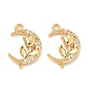 Brass Micro Pave Cubic Zirconia Pendants KK-A281-14G-1