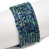 Natural Chrysocolla and Lapis Lazuli Beads Strands G-K399-B08-01-1