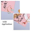 40Pcs 8 Colors Alloy Enamel Pendants ENAM-FW0001-03-8