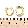 Brass Micro Pave Clear Cubic Zirconia Hoop Earrings LS-EJEW-D311-101G-5