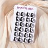 304 Stainless Steel Polishing Effect Hoop Earrings EJEW-M001-40C-EB-2