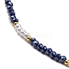 Glass Beaded Necklaces NJEW-P297-01G-01-2