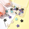 30Pcs 5 Colors Alloy Enamel Pendants ENAM-FS0002-07-9