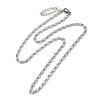 304 Stainless Steel Lumachina Chain Necklaces NJEW-C060-01A-P-1