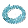 Electroplate Transparent Glass Beads Strands EGLA-A035-T4mm-L08-2