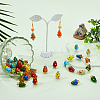 48Pcs 8 Colors Handmade Lampwork Bumpy Beads LAMP-PA0001-52-4