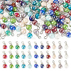 110Pcs 11 Colors Glass Pendants PALLOY-TAC0299-2