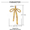 304 Stainless Steel Pendants STAS-OY016-18G-2