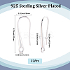32Pcs Brass Earring Hooks KK-SC0006-57S-2