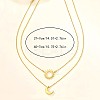 2Pcs Sun & Moon Alloy Pendant Necklaces FS-WGC7774-01-6