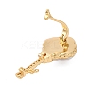 Brass Twister Clasps KK-A256-03G-2