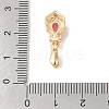 Golden Brass Micro Pave Clear Cubic Zirconia Ice Pick Pinch Bails LS-KK-B100-049G-03-3