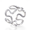 Tarnish Resistant 304 Stainless Steel Wide Band Rings RJEW-G081-29P-2