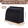 Wood Slant Back Necklaces Storage Rack NDIS-WH0001-16D-2
