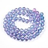 Baking Paint Transparent Glass Beads X1-DGLA-A035-T8mm-A06-3