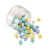 80Pcs 8 Style Food Grade Eco-Friendly Silicone Beads SIL-TA0001-03-3