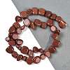 Synthetic Goldstone Nuggets Beads Strands G-B125-A07-01-2