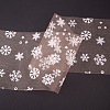 Snowflake Deco Mesh Ribbons OCOR-P010-G03-7
