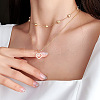 Alloy Heart Pendant Double-Layer Necklaces for Women FS-WG8D9FE-01-1
