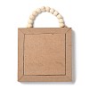 Wooden Square Wall Pendant Decorations LS-HJEW-Z004-01A-2