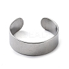 Non-Tarnish 304 Stainless Steel Cuff Rings STAS-M333-04A-P-2