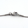 201 Stainless Steel Snake Chain Necklaces NJEW-R063-46P-3