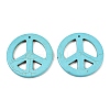 Synthetic Howlite Big Pendants TURQ-GP204-1-1